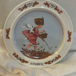 October Collector Plate Sarah Stilwell Weber Calendar Collection